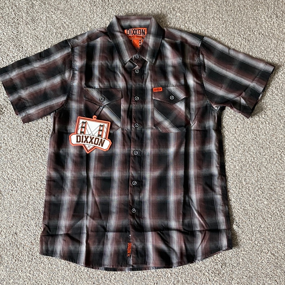DIXXON Flannel Co. Guerrero shirt 100% Brand NEW Never Worn great color combo